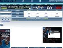 Tablet Screenshot of fofreepicks.com